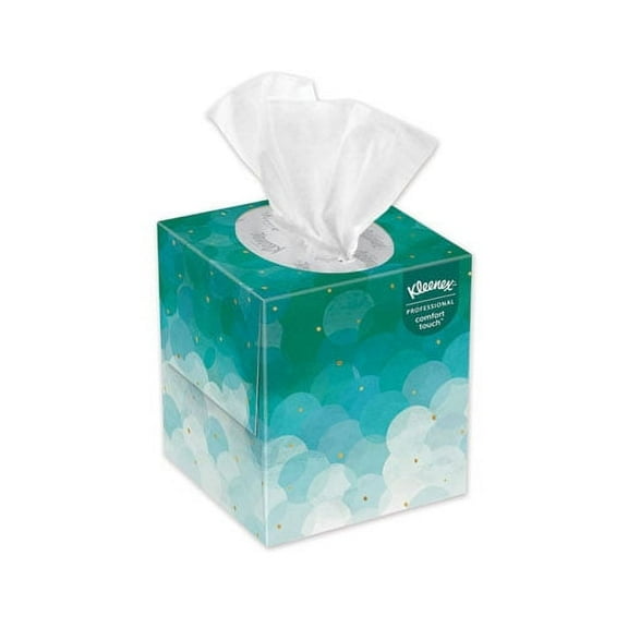 Kimberly-Clark Professional KLEENEX Boutique Cube Box 2-Ply Facial Tissue, (95 Total Tissues)
