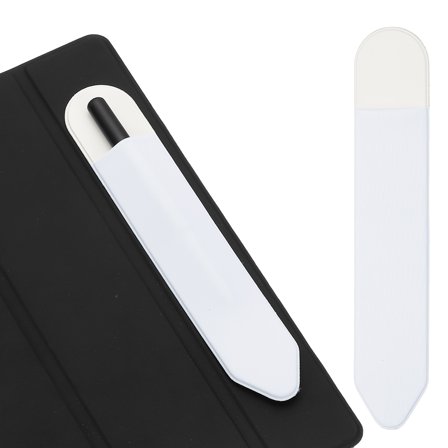 Uxcell Pencil Holder for Stylus, Adhesive Elastic Pen Case Sleeve Pouch Stylus Holder Pocket Elastic Pen Pouch Accessories for Tablet Case Notebook Outdoor, White