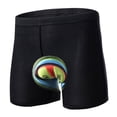 thumbnail image 3 of Pantalones cortos de ciclismo acolchado Hombres Mujeres Bicicleta Ropa interior con almohadilla Cojín Negro 3XL Cola  Pantalones cortos de ciclismo acolchados, 3 of 8