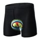 thumbnail image 3 of Pantalones cortos de ciclismo acolchado Hombres Mujeres Bicicleta Ropa interior con almohadilla Cojín Negro 3XL Cola  Pantalones cortos de ciclismo acolchados, 3 of 8
