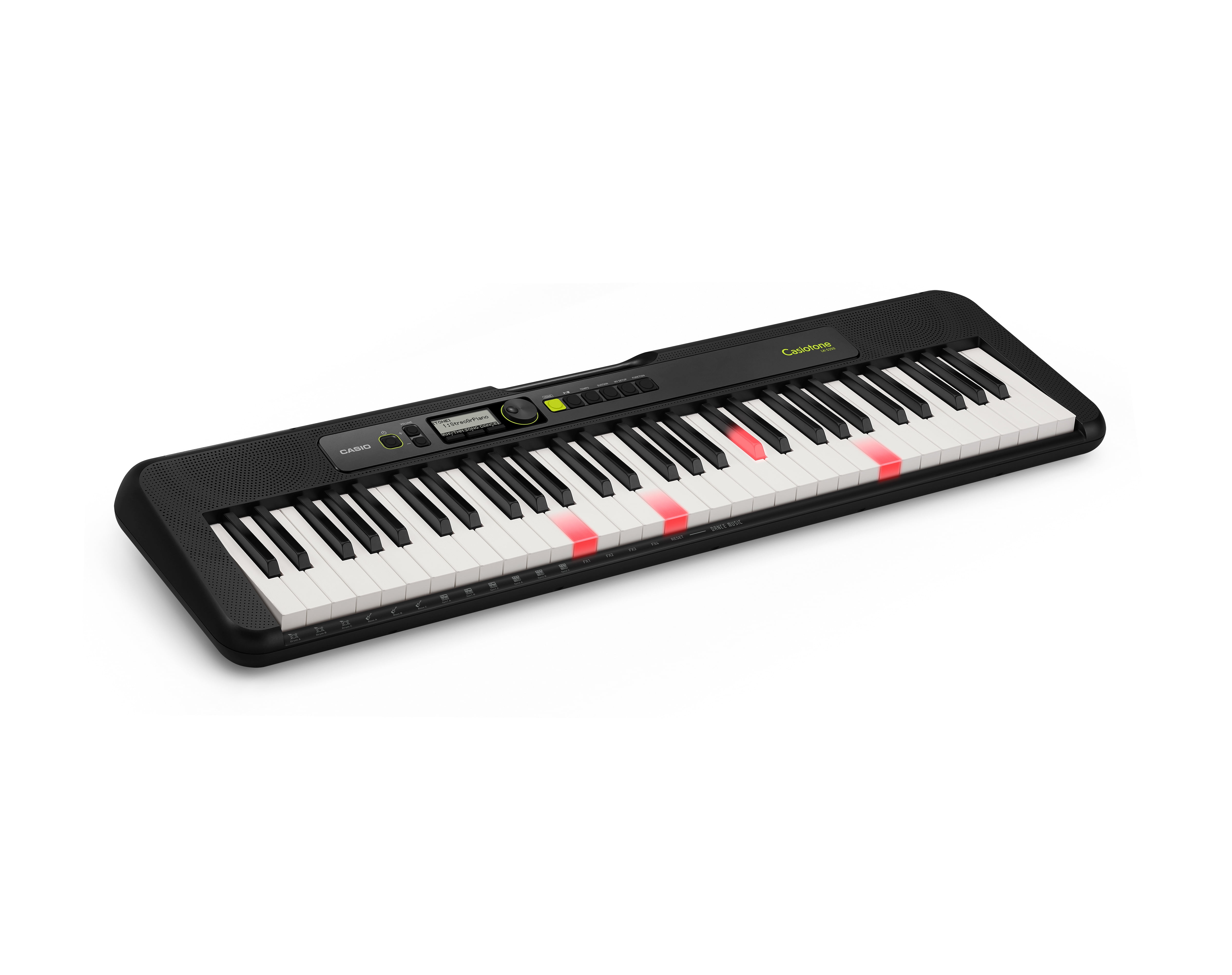 Casio LKS250BK Kit de piano portable à 61 touches éclairées avec support et  banc de qualité supérieure - Compact, léger et facilement portable - USB  vers port micro B - Noir 