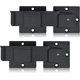 thumbnail image 1 of Paquete de 2 pestillos de puerta batiente de 7,5 pulgadas con orificio para candado, aleación de aluminio resistente de 4 mm para puerta corredera, puerta exterior, valla de madera, puerta de granero,, 1 of 5