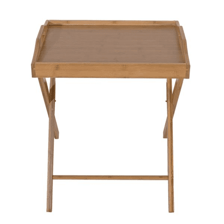 O'force Flood Standing Folding Sturdy and Durable Portable Dining-table Lightweight Sturdy Desk for Home Garden Office Indoor Outdoor Use Wood Color