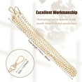 thumbnail image 2 of Justharion Crossbody Bag Metal Chain Bag S Look With Exquisite Chain Easy To Install Purse Chain Straps Light Gold, 2 of 6