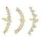 thumbnail image 1 of Pendientes de moda JeenMata 3 Pares diseños en espiral baño de oro amarillo, 1 of 5