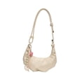 thumbnail image 4 of Bolso de hombro para mujer, estilo francés, regalo de San Valentín, bolso de mano para cumpleaños callejeros. Blanco, 4 of 9