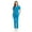 Blue, variant on Zipper Scrubs for Women Set Work Utility Modern Nursing Uniform Athletic Healthy Beauty Wear Elastic Suit 8 Pockt