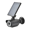 thumbnail image 1 of Lámpara solar, luz de monitoreo de simulación falsa de inducción corporal, luces de inundación solares, Negro Zulema Luces de pared al aire libre, 1 of 8