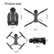 HNZENBW A28 Multifunctional RC Drones with Camera for Kid Adults,Electrically Adjustable Dual Camera for 8K HD,Optical Flow Hover & Avoidance