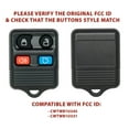 thumbnail image 5 of AKS KEYS Compatible with Ford, Lincoln, Mercury Keyless Entry Car 4B Self-Programming Fob (10 Pack), 5 of 7