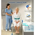 thumbnail image 6 of Bluelog Sliding Shower Chair with Extra-Wide 360° Swivel Seat, 330lbs Tub Transfer Bench, Adjustable Height for Elderly & Disabled Inside Shower Chair, 6 of 8