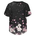 thumbnail image 4 of Women Sales Today Clothes Women Short Sleeve Tops Casual Crewneck Graphic Tshirt Summer Graphic Tshrits Lightweight Tee Shirts, 4 of 7