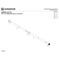 thumbnail image 3 of Kingston SR605 Edenscape 60-Inch to 72-Inch Adjustable Shower Curtain Rod in Oil Rubbed Bronze, 3 of 5
