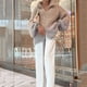 thumbnail image 5 of Chaqueta tipo suéter con cuello en V y lentejuelas estilo Chanel, holgada, de alta gama y elegante, para otoño e invierno, para mujer, con mangas largas, 5 of 6