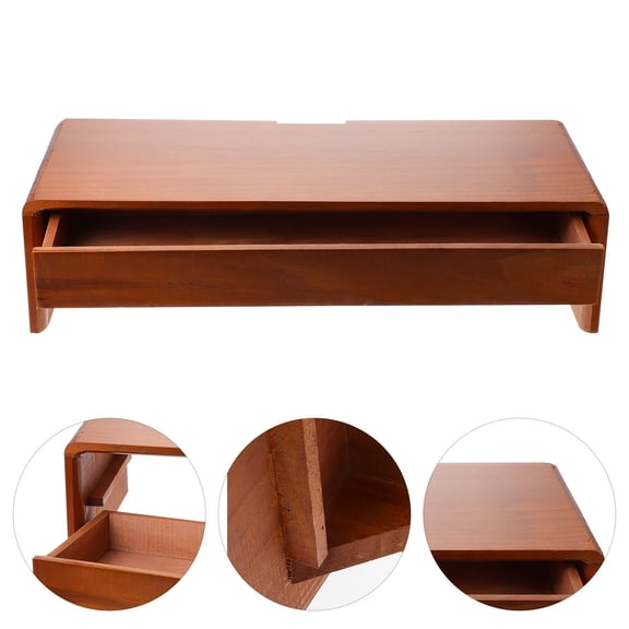 KONTONTY Computer Monitor Riser Stand, 1Pc Adjustable Display Platform to Reduce Neck and Eye Strain