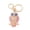 Pink, variant on Keychain Pendant 3D Cartoon Owl Design Sparkling Rhinestones Inlaid Enamel Wings Key Chain with Lobster Clasp Key Ring Bags Accessories