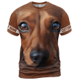 thumbnail image 3 of Lotusprinthandmade Dachshund Unisex T-shirt 3D S-5XL Multicolor, 3 of 5