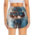 thumbnail image 2 of Lsque Cargo Ship At Sea Printed Women's Running Shorts with Liner Pockets,Elastic Quick Dry Workout Athletic Gym Yoga Shorts,Womens High Waist Shorts-, 2 of 9