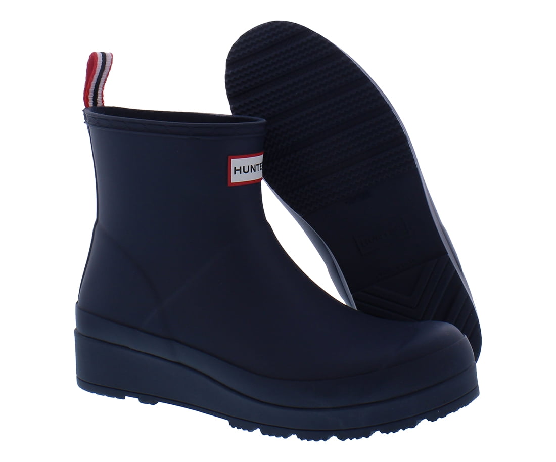 Hunter Play Short Boot Womens Shoes Size 7, Color: Valtameri Blue