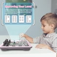 thumbnail image 3 of Juego de ajedrez electrónico, juego de ajedrez para ordenador, juego de mesa, juego de ajedrez electrónico, LED, batería integrada, gran compañero para jugar y practicar, 3 of 7