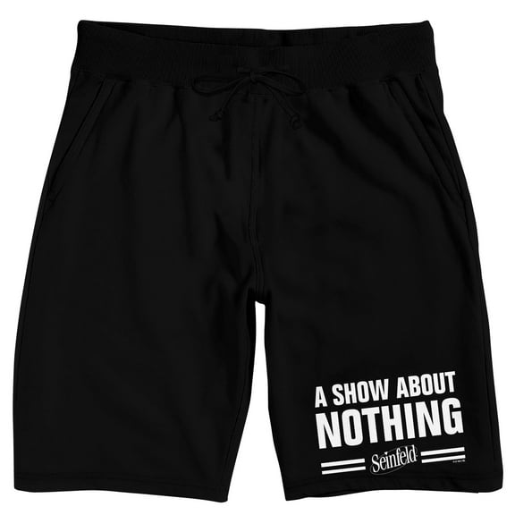 Seinfeld A Show About Nothing Men's Black Sleep Pajama Shorts-Medium