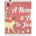 thumbnail image 3 of 1pc Wooden Plaque "A Home Without A Cat is Just A House" - Funny Kitty Lover Wall Art - 8" x 4", 3 of 8