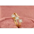 thumbnail image 2 of 2.10Ct Round Cut Simulated Diamond Women's Engagement Gift Ring 14K Yellow Gold Plated, 2 of 5