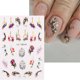 thumbnail image 3 of 8 Uds pegatinas para uñas primavera pequeñas flores frescas mariposa dorada hojas ahuecadas suministros de decoración de uñas, 3 of 5