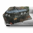 thumbnail image 3 of Cars Soft Flannel Fleece Blanket, Graffiti Featured Graphic Crashing Automobile on a Brick Wall Underground Street Style, Cozy Plush for Indoor and Outdoor Use, 60" x 80", Multicolor, by Ambesonne, 3 of 6