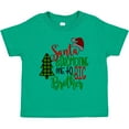 thumbnail image 3 of Inktastic Santa is Promoting Me to Big Brother Green Plaid Tree Boys Toddler T-Shirt, 3 of 5