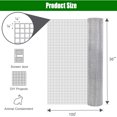 XNGGNG Durable 23 Gauge 1/4 in Hardware Cloth Welded Cage Wire Chicken Fence 36inx100ft Square