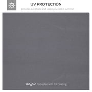 Outsunny Gazebo Replacement Canopy for Model 01 -0153, 2-Tier Top Cover for 9.84' x 9.84' Outdoor Gazebo, Charcoal (TOP ONLY)