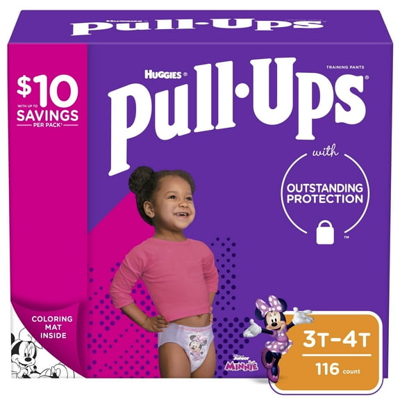 Pull-Ups Female Training Pants, 3T - 4T, 116 Count