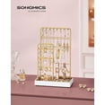 thumbnail image 2 of SONGMICS HOME Expositor de Joyas, Soporte para Joyas, Organizador de Joyas, Bandeja de Terciopelo, Dorado, 2 of 6