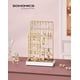 thumbnail image 2 of SONGMICS HOME Expositor de Joyas, Soporte para Joyas, Organizador de Joyas, Bandeja de Terciopelo, Dorado, 2 of 6