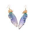 thumbnail image 2 of WREESH WING&COLORFUL DIAMOND GRADIENT BUTTERFLY WING EARRINGS, 2 of 8