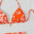 thumbnail image 5 of Dresfit Women's Casual One Piece Swimsuit - Simple Solid Color Swimwear for Pool & Beach Orange S, 5 of 5