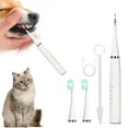 thumbnail image 3 of KMWGRE Rechargeable Pet Teeth Cleaning Tool Vibration Plaque Remover for Dogs and Cats Odontolith Prevention Oral Hygiene Care White One Size, 3 of 4