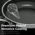 thumbnail image 5 of naturepan 8 Inch 3-Ply Hybrid Ceramic Frying Pan, Diamond-Titanium Nonstick Stainless Steel Pan, Hexagon Surface, Dishwasher Safe & Oven Safe, 5 of 10
