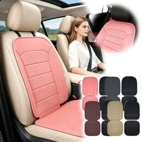 Soft Quilted Breathable Car Seat Cushion Non Auto Front Seat Protector Pad Universal Vehicle Interior Cooling Comfort Mat for Sedan SUV Truck Daily Driving Accessory