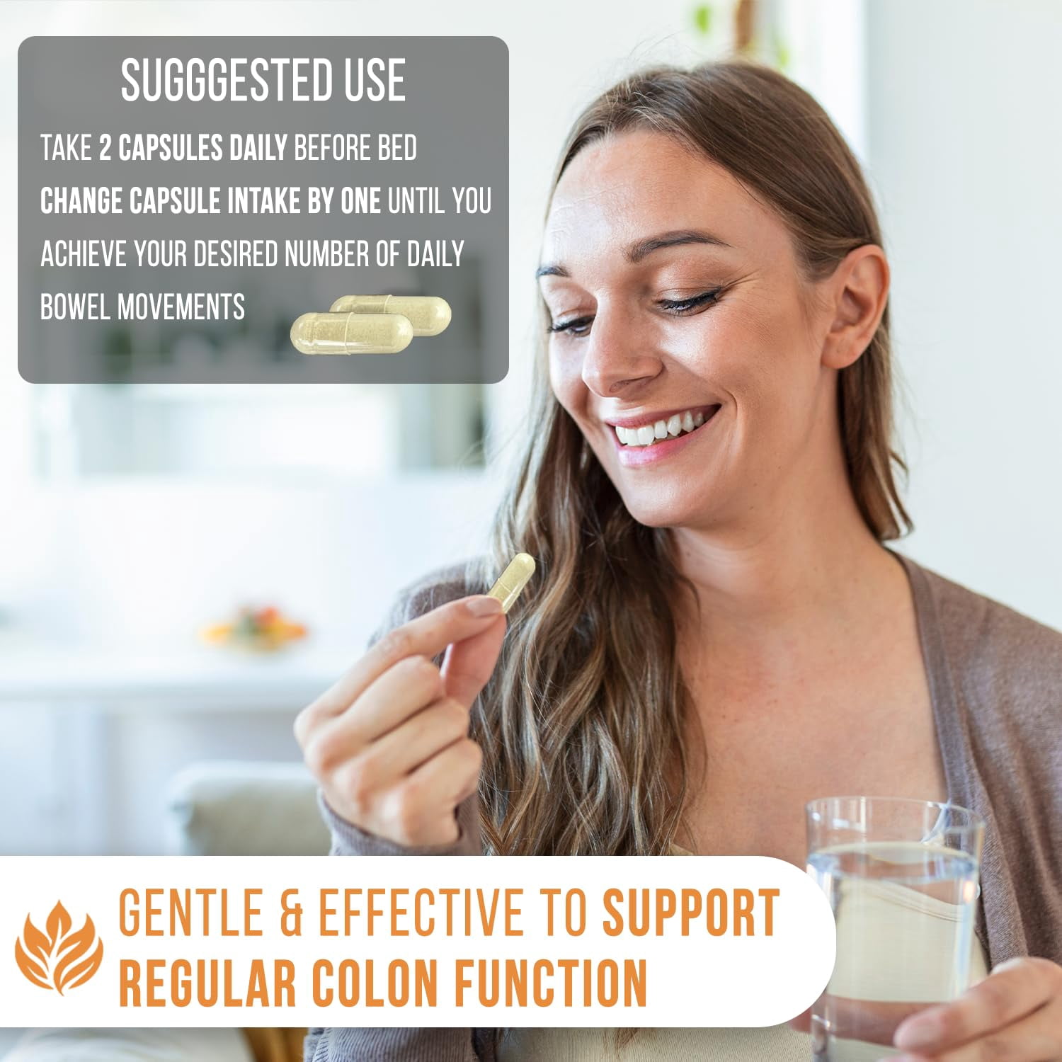 Enliven Gentle Colon Cleanse | Detox & Weight Loss Support | Gut Health | 60 Capsules
