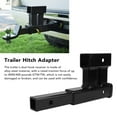 thumbnail image 3 of Extension Riser Hitch Adapter, Alloy Steel 2 inch Dual Port Waterproof Trailer Hitch Adapter Rust  Black Powder Coating Widely Applicable  for Trailer, 3 of 8