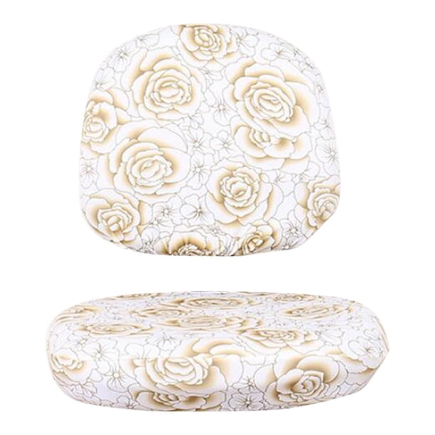 Cubierta de Silla Giratoria / Giratoria para Oficina Moderna Separada Elástica Fácil de Configurar Rosa_yellow