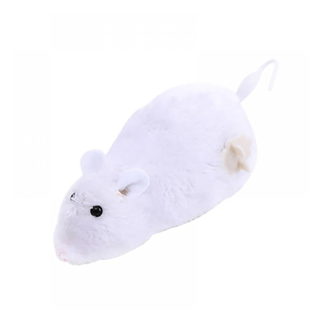 Mechanical Moving Rat Plush Mouse Wind-up Cat Toy Dog Playing Pet Accessories 