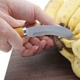 thumbnail image 6 of Gnmfd Pineapple Banana Fruit Peeler Crescent Shaped Knife Vegetable Cutter Stainless Steel Ergonomic Handle Kitchen Cooking Picnic Party Use Tool, 6 of 7