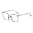 thumbnail image 4 of Gafas de montura grande para mujer, monturas de gafas poligonales de cara delgada y grande, gafas planas lisas, 4 of 5