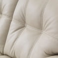 thumbnail image 5 of Roundhill Furniture Holmes Leather Upholstered Loveseat, Bone White, 5 of 11