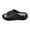 Gray, variant on Unisex Sporty Hollow‑out Massage Platform Slide Sandals, Soft EVA Non‑slip Open‑toe Slip‑on Summer Indoor Outdoor Casual Slippers Orange A