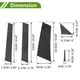 thumbnail image 4 of Moldura de Ventana de Pilar de Puerta Unique Bargains para Chrysler Town & Country Patrón de Fibra de Carbono Negro Sticker Antirrayaduras para Postes de Pilar 10 Piezas, 4 of 7