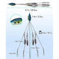 thumbnail image 2 of Aparejos de paraguas para pesca de lubinas kit de aparejos de señuelos de pesca Freshw azul KEWITY, 2 of 5